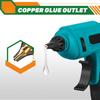 100W Trådløs Elektrisk Varm Limpistol 11mm Limstift Anti-skoldingsdyse Oppladbart DIY Reparasjonsverktøy