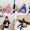 Cartoon Anime Children Crossbody Bag With Nylon Material And Capybara Pattern Prints For Kindergarten