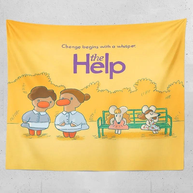 Cartoon Duck Decorative Tapestry Home Wall Living Room Office Decorative Tapestry