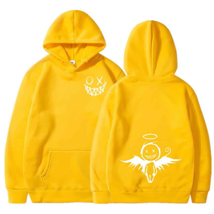 Autumn and Winter New Smiling Angel Hoodie, Hip-hop Street Classic Hoodie, Outdoor Fashionable Casual Long Sleeved Warm Hoodie