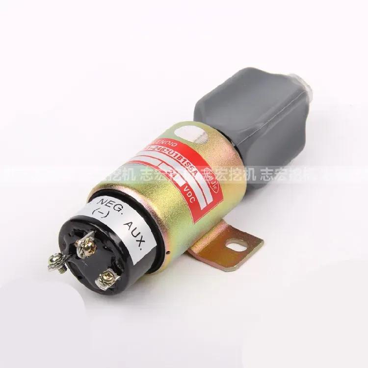 for Hyundai R225 for Carter S6K for Komatsu PC60-7 PC130 Excavator flameout solenoid valve rod