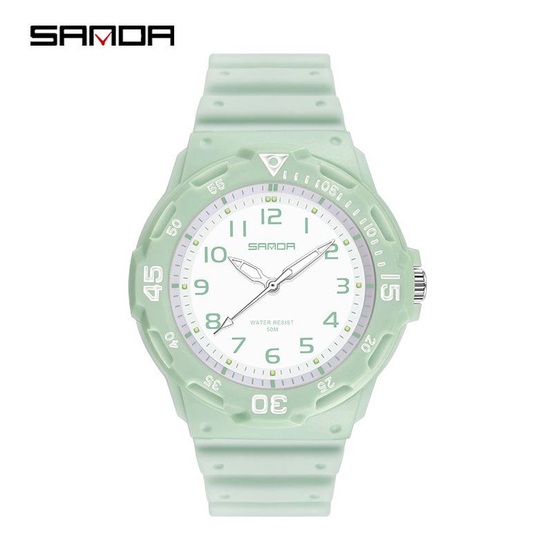 Sanda Unisex Youthful Style Wristwatch - Simple, Sleek, Versatile, and Elegant for Students