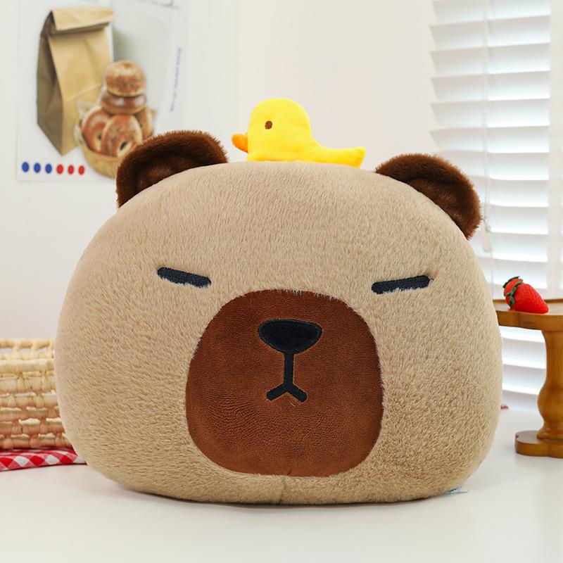 Cartoon Creative Kapibala Plush Toy Pillow Capybar Office Tatami Bedside Sofa Seat Cushion