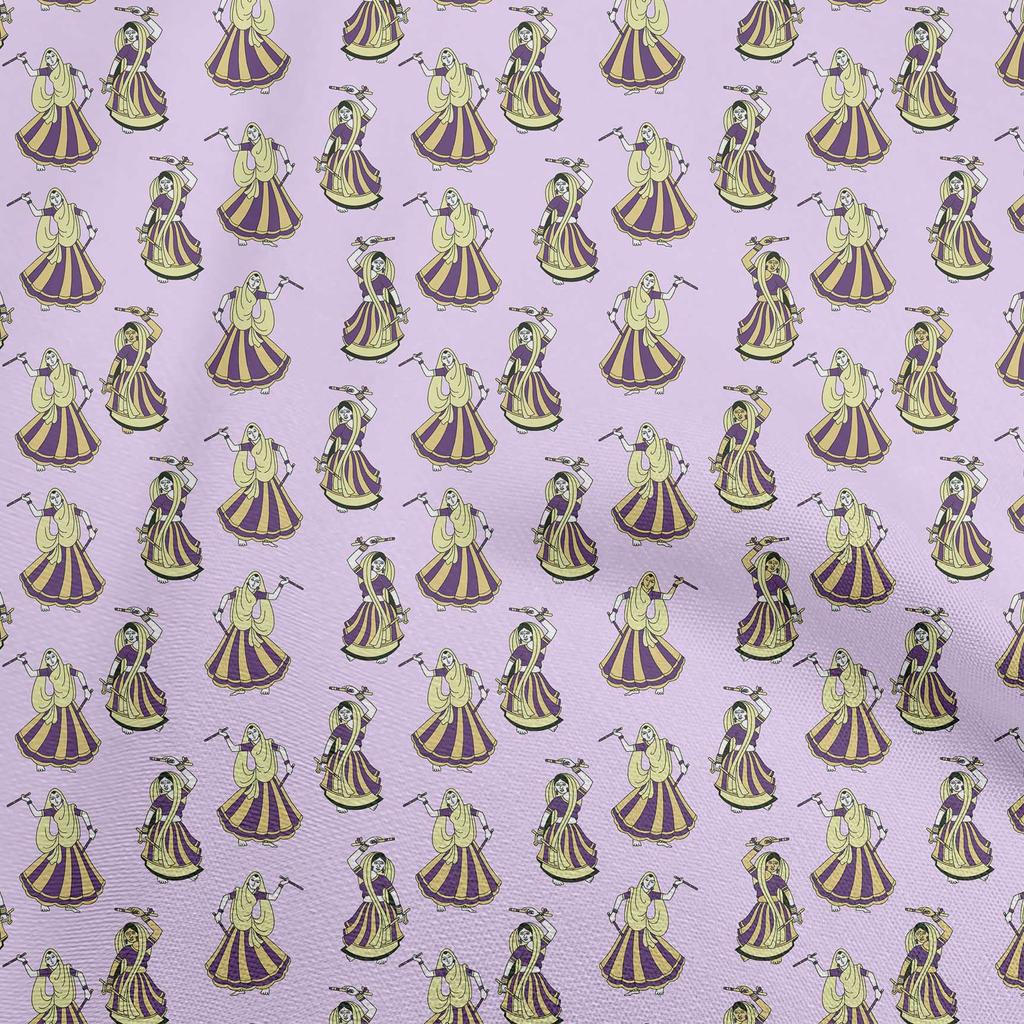 oneOone Cotton Flex Gray Fabric Kalamkari Kathakali Fabric For Sewing Printed Craft Fabric By The Yard 40 Inch