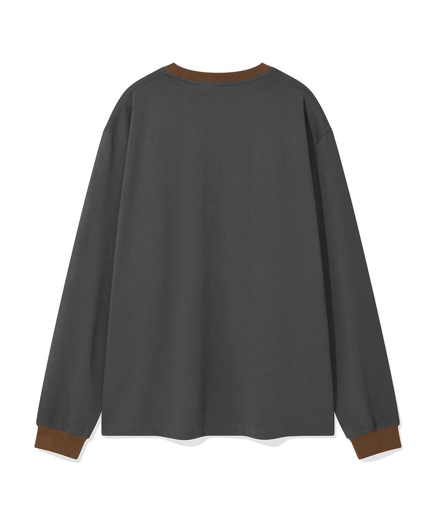 WACKY WILLY Raglan Long Sleeve Grey