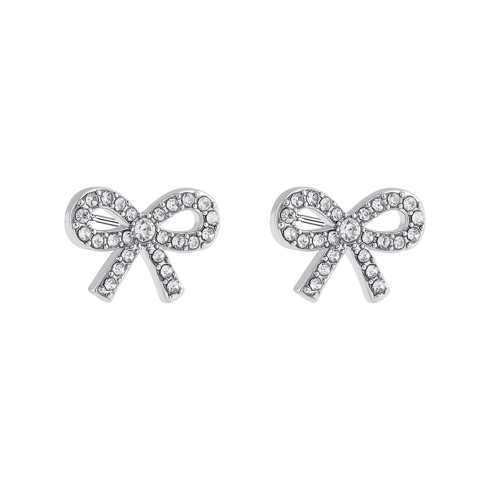 

New Trendy Mini Bow Earrings for Women CZ Zircon Bowknot Earring Tiny Studs Gold Color Ear Piercing Zircon Girls Gift