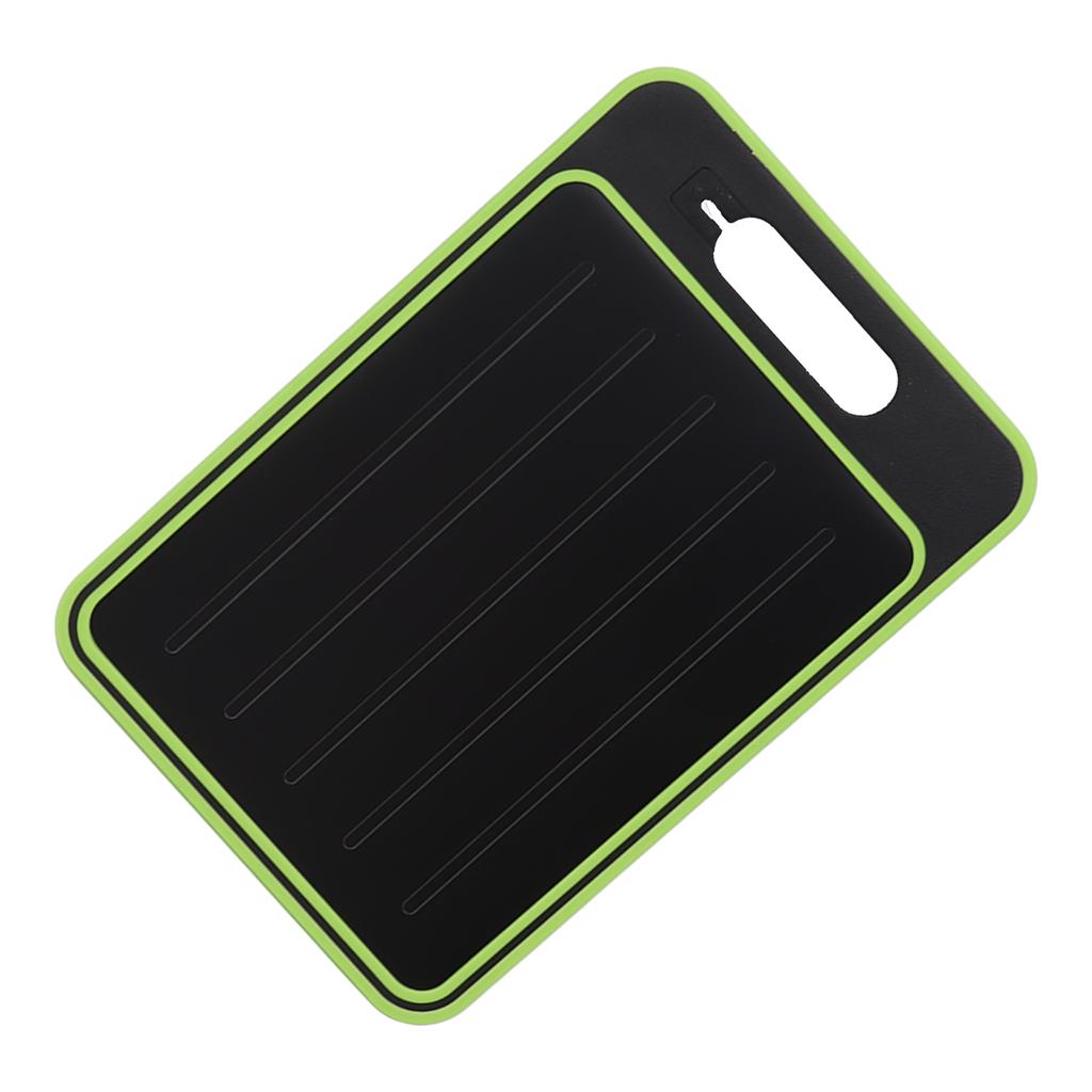 Double Sided Cutting Board Rapid Thawing and Grinding Plate with Knife Sharpener for Kitchen Black