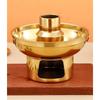 22cm 410 Stainless Steel Dessert Pan Dry Ice Dessert Container Pot Fruit Bowl Fountain Fondue for Ice Cream Fruits