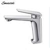 White Basin Faucet Hot And Cold Water Sink Tap Single Hole Single Handle Deck Mounted Bathroom Mixer System