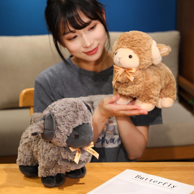 Simulated Sheep Plush Toy - Lamb Doll & Alpaca Pillow for Children's Birthday Gift