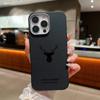 For iPhone 16 Pro Max 15 Pro 14 13 12 11 Case Deer Pattern Solid Color TPU Leather Texture Soft Matte Shockproof Phone Cover