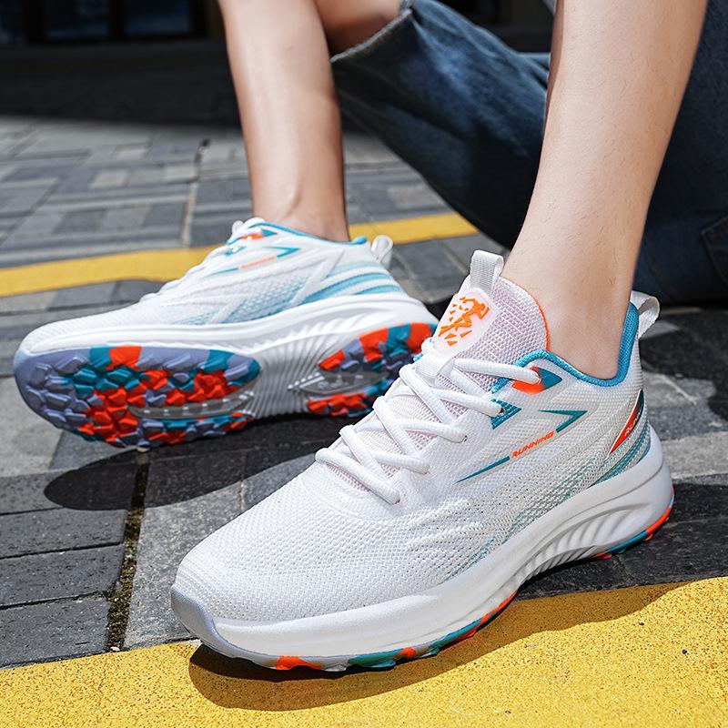 White sneakers men's summer breathable non-slip junior high school students running shoes casual men's shoes women's shoes