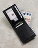 Men's Leather Wallet N992-RVT Black+Navy