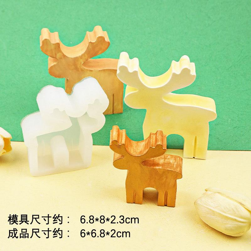 2025NewChristmas Series Silicone Candle Mold DIY Kit for Handmade Candles, Soap, Plaster, Resin, and Baking; Ideal Holiday Gifts