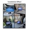 4,3" HD Zrcátko do auta Parkovací systém Monitor nočního vidění s 8 LED Širokoúhlá couvací kamera pro auta SUV nákladní vozy