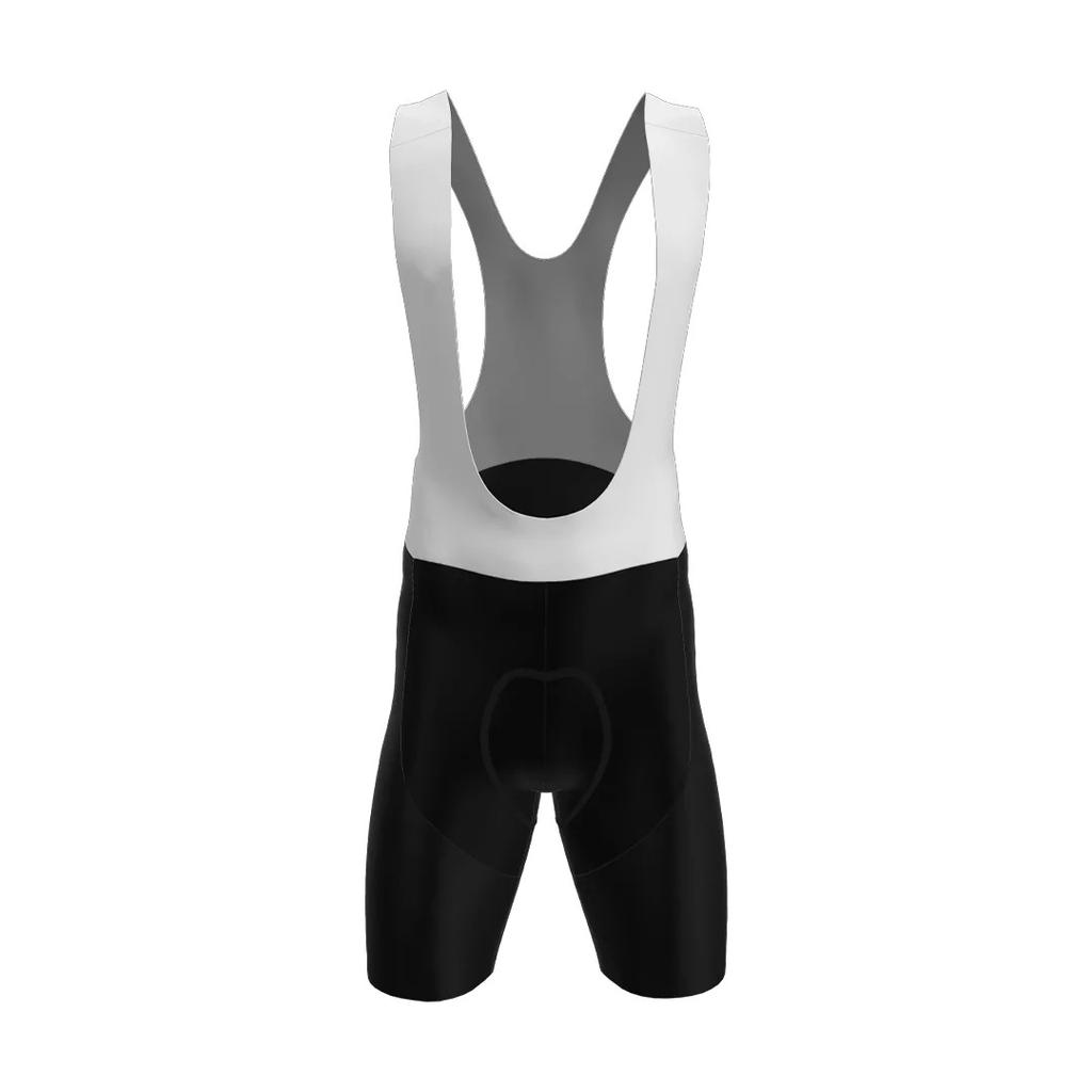 Quick-drying all-black cropped cycling pants men's cycling shorts breathable summer cycling overalls