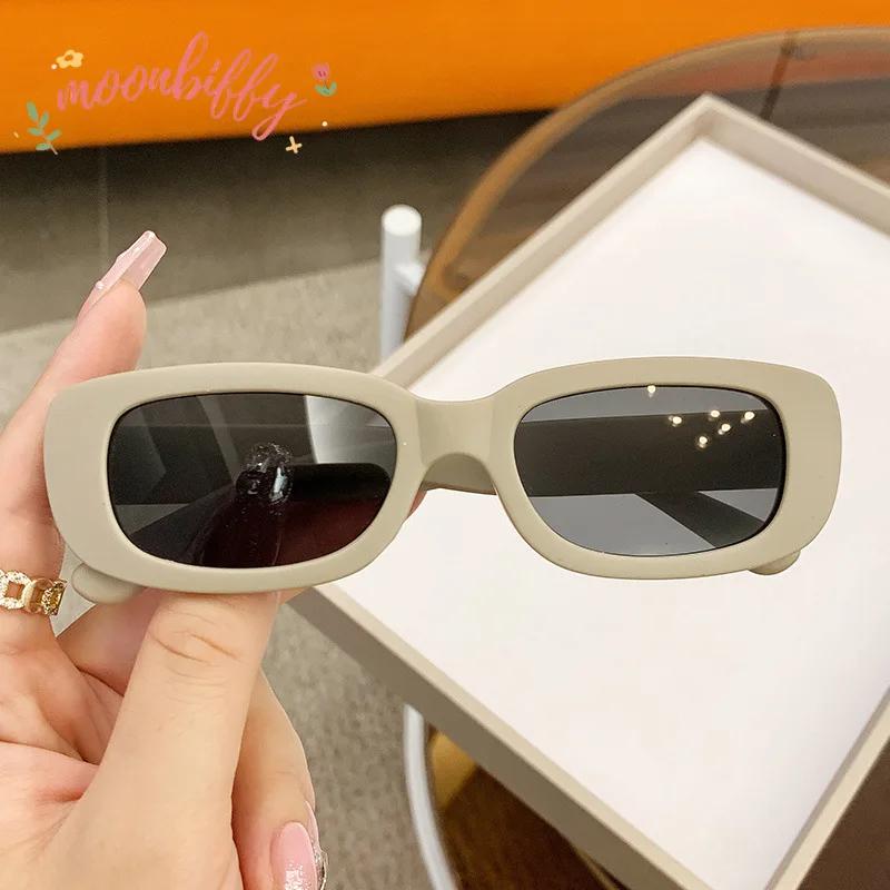 New Trend Children's Fashion Sunglasses Travel Summer Beach Outdoor UV400 Shades Retro Baby Girl Boy Small Rectangular Eyewear