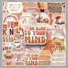 50 Bohemian Psychology Slogan Stickers - Waterproof Decorative Journaling Tablets