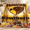 Hawthorn Hawks blanket Flannel Blanket Soft Cozy Plush Throw for Sofa Bed Lightweight Home Decoration Outdoor camping