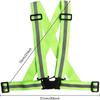 1PCS Reflective Running Vest, Elastic Adjustable Reflective Vest Gear High Vis Running Vest  for Night Cycling,Hiking, Jogging,Dog Walking