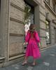 2024 Autumn European & American Long Backless Lace-Up Casual Dress