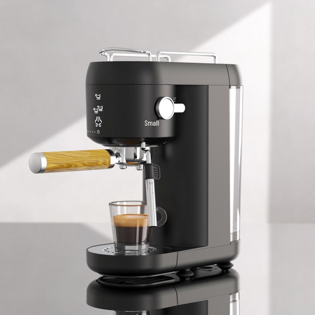 Italian Semi-Automatic Coffee Machine with Integrated Milk Frother
