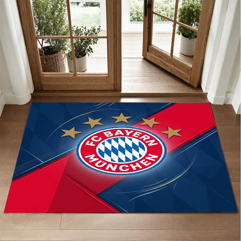 Tapis Velours Cristal Design Bayern Munich Tapis Décoratif Doux pour Chambre à Coucher Entrée
