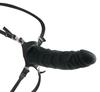 Fetisch Fantasie Extrem - Strap-On Harness Hohl Natürlicher Schwarzer Dildo
