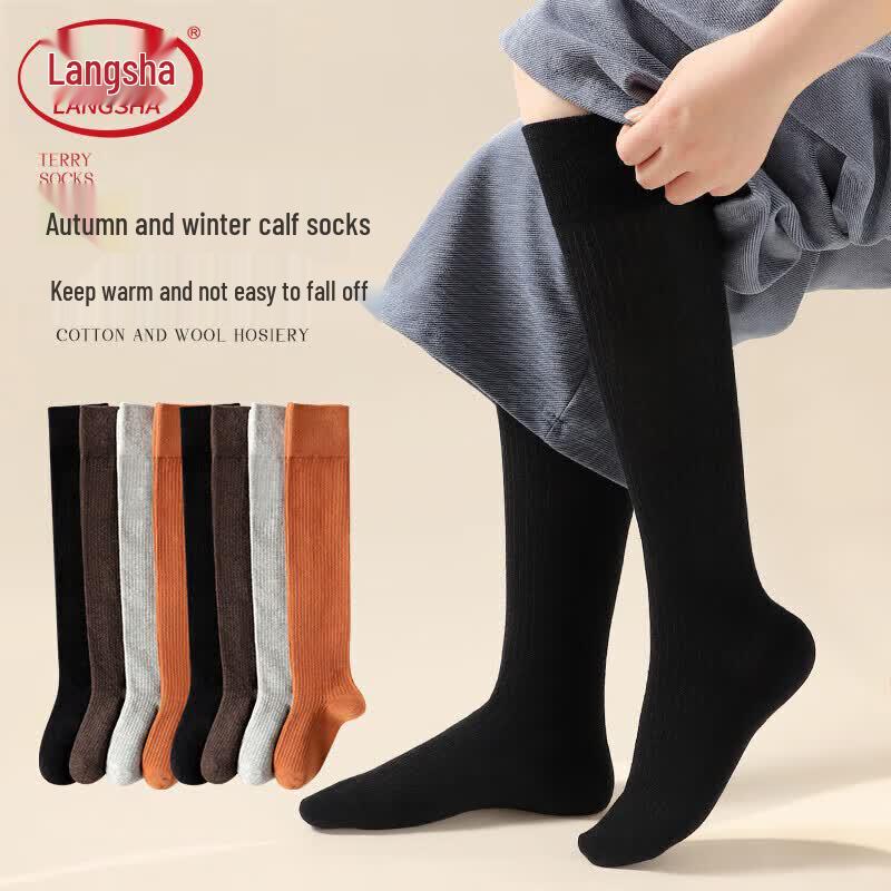 Langsha Women s Micro-Compression Cotton Socks Calf