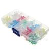 New 200Pcs  5mm LED Light White Yellow Red Blue Green Assortment Diodes Kit