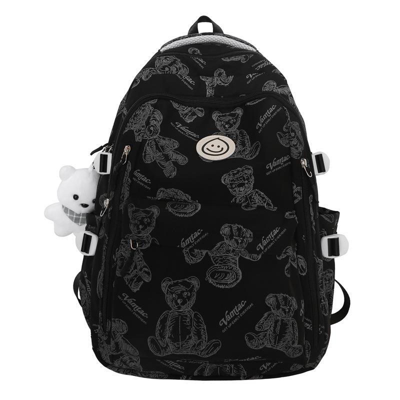 New schoolbag, large capacity and high capacity, backpack for junior high school students, simple casual backpack for primary school students