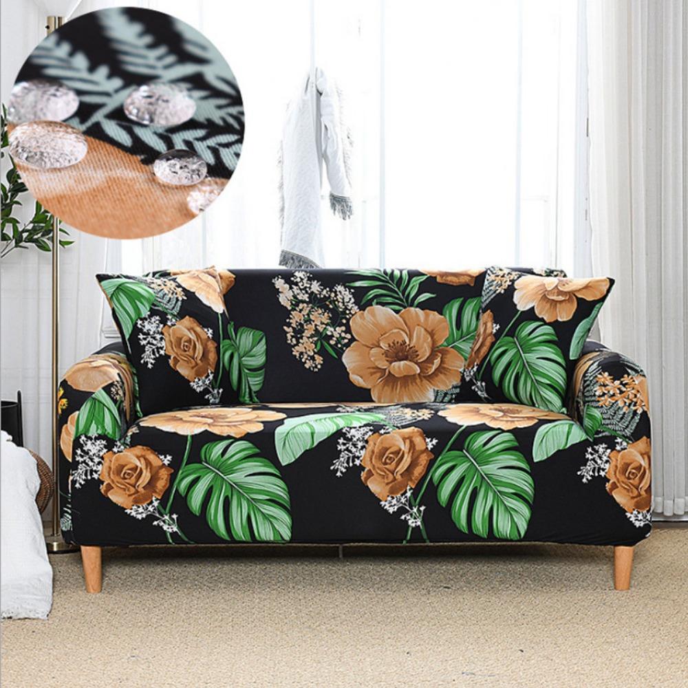 

Захисний від бризок Чотирисезонний Друкований Еластичний Чохол на Диван Всеохоплюючий Комбінований Чохол на Подушку Дивана Покривало Рушник Тканина 90-140 single seat