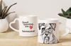 Schnauzer - Cup with a Dog, Adorable Cup with a Heart-shaped Handle, Universal Gift from the Art-Dog Brand