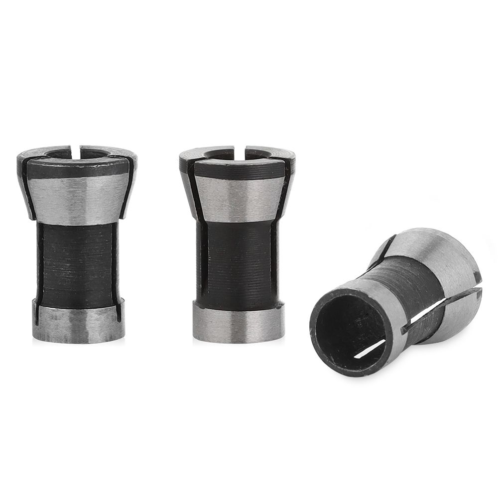 1/3Pcs 6.35mm 8mm 6mm Adapter Collets Set Practical Engraving Trimming Machine Router Durable Milling Cutter Accessories
