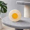 Natural Loofah Cat Toy Toy, Teeth Cleaning Chew for Cats And Kittens, Bite Resistant Fish Egg Shapes with Cotton Rope