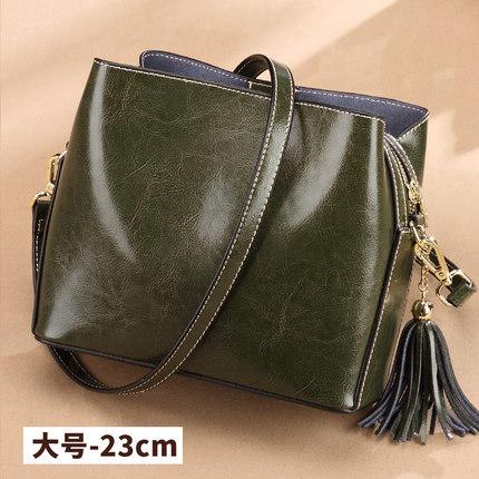New fashiable leather bag, European and American fashiable leather shoulder bag, women's bag, crossbody bag