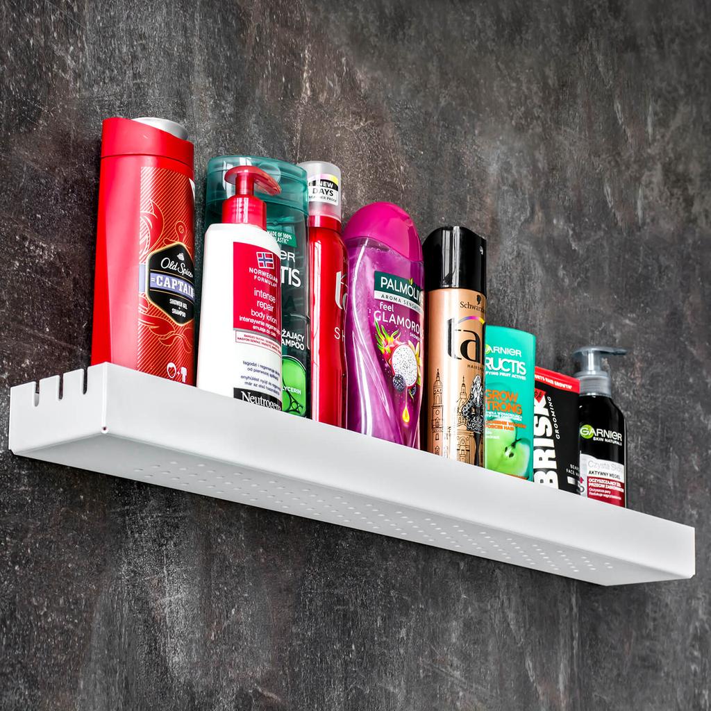 White Hanging Bathroom Shower Shelf