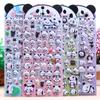 Waterproof Panda Bubble Sticker Gift Box Goo Card Stickers  Skateboards Luggage Suitcases Decor