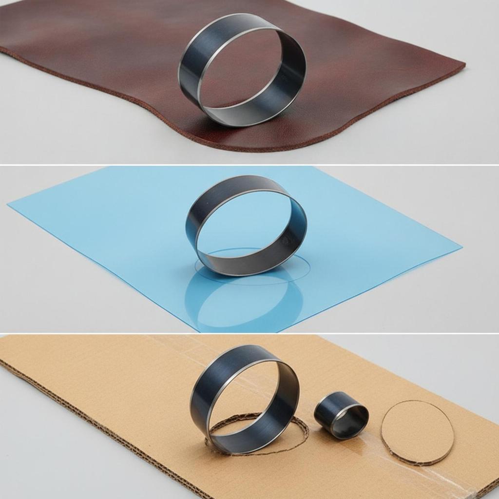 5 Pieces Oval Die Tool Long-Lasting for Leatherworkers, Hobbyists