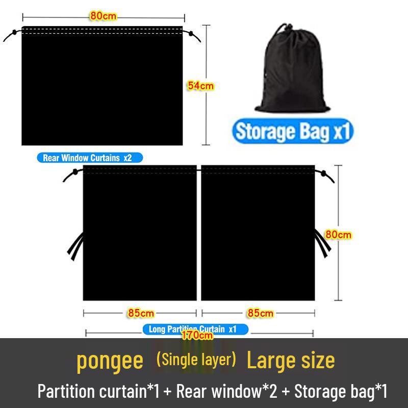Car Privacy Sunshade: Interior Heat Insulation & Light Blocking for Rear Seat in RVs & Vehicles