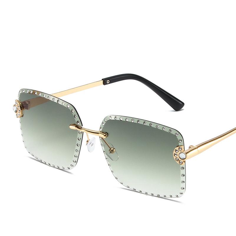 

Вінтажні Модні Безкаркасні Квадратні Сонячні Окуляри з Камінням Жіночі Для Чоловіків Люксовий Бренд Дизайнерські Сонцезахисні Окуляри Металеві Панк Популярні Відтінки