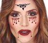 Bloody Vampire Face Crystal Stickers