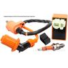 GY6 50-150CC High-Voltage CDI Igniter Coil & A7TJC Spark Plug for Scooter, Motorcycle, ATV, Four-Wheeler, Beach Buggy
