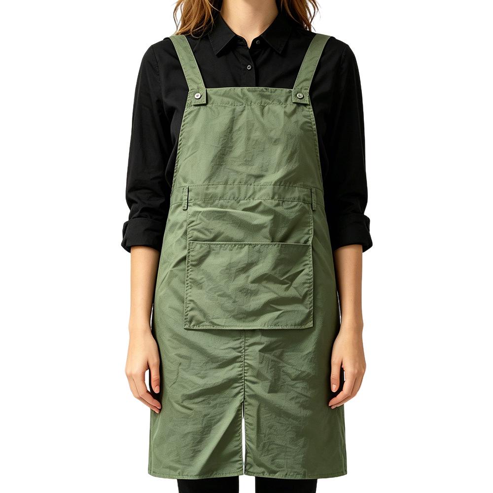 Custom Logo Quick-Drying Waterproof Waist Apron for Pottery, Kitchen, Cafe, and Flower Shop