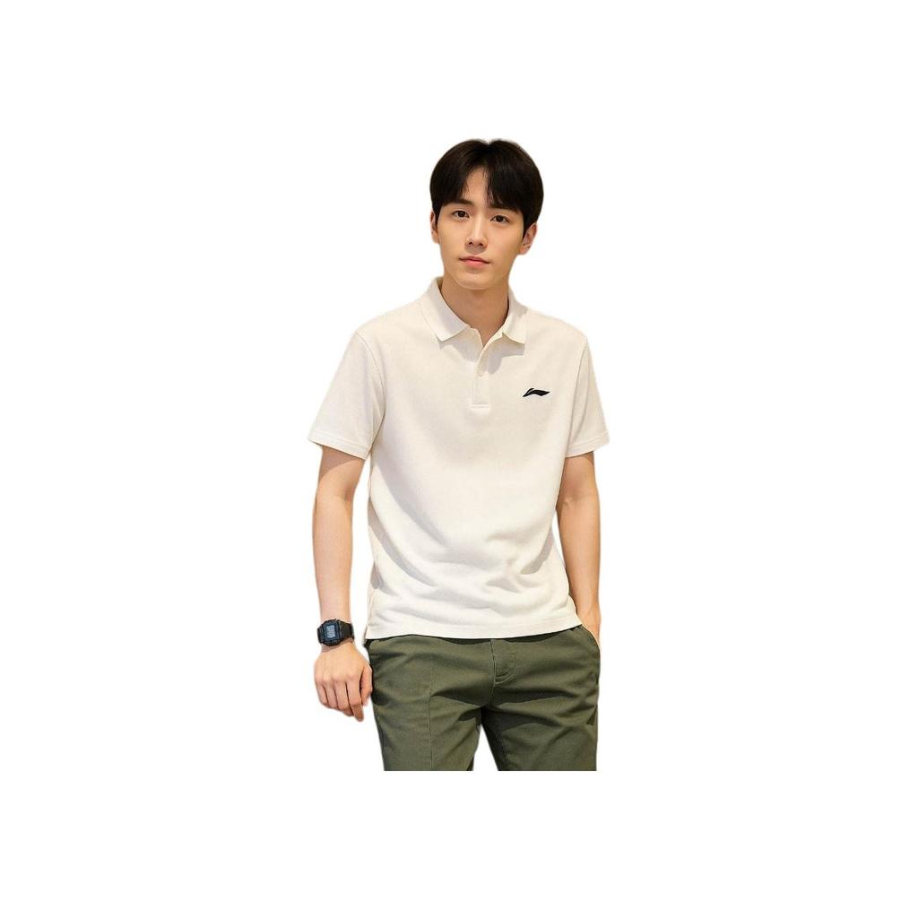 Li-Ning Comfortable Loose Breathable Lightweight Short Sleeve Simple Design Fashionable Fitness Running Shorts Leisure Sports Suit YPLV049-1+AKSV291-1