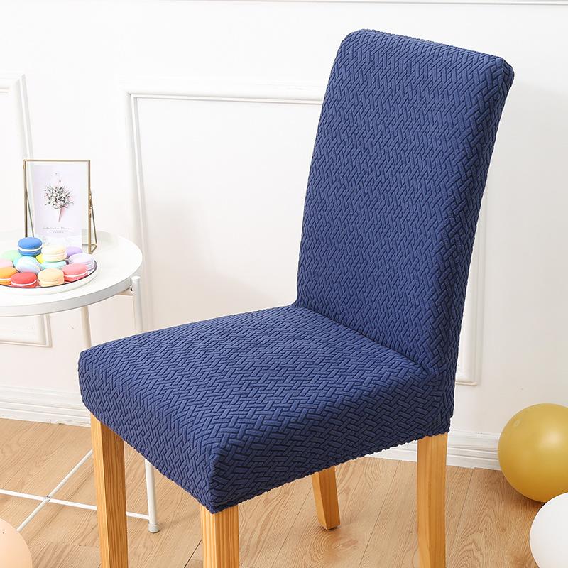 High-elasticity Checkered Backrest Chair Cover Anti-cat Scratch Simple Modern Spring Autumn Thickened Dining Table Chair Cover