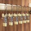 Multifunkční spona Spona na klobouk bez stopy Háček na sušení prádla Větruodolná spona na klobouk s háčkem Clothespin Univerzální úložiště