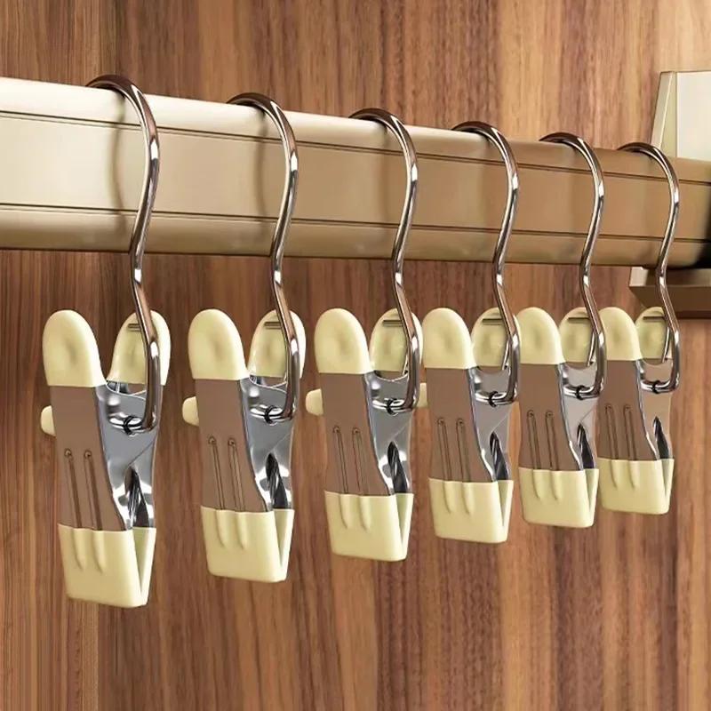 Multifunkční spona Spona na klobouk bez stopy Háček na sušení prádla Větruodolná spona na klobouk s háčkem Clothespin Univerzální úložiště