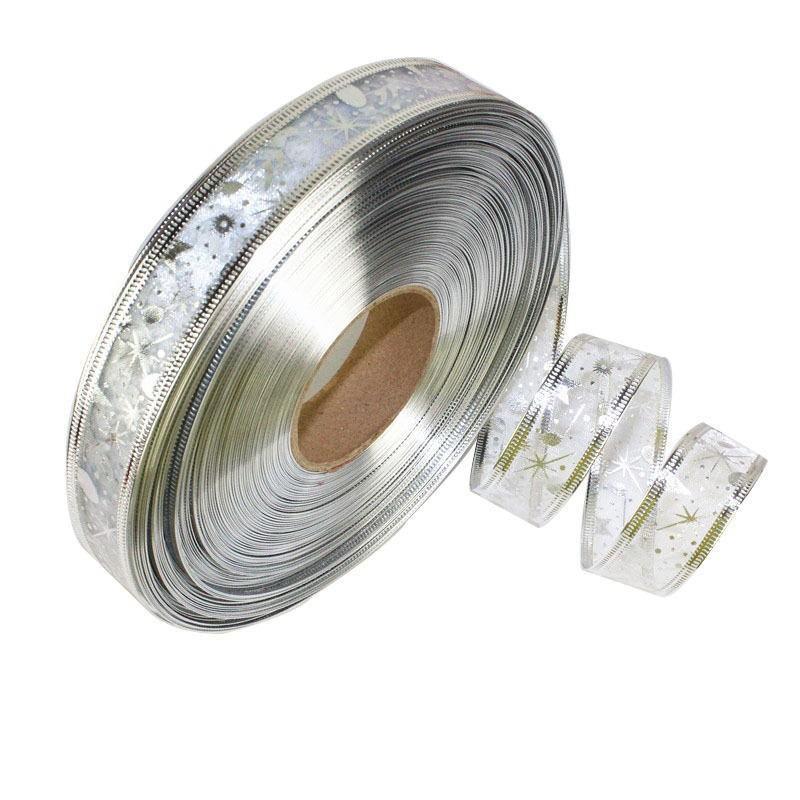 Versatile 100 Yard 2.5cm Wide Shimmering Ribbon In Red Blue Silver Gold Perfect For Holidays