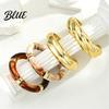 Wrist Layering Set 4Pcs/Set Women Bracelet Opening Adjustable High-Polishing Metal